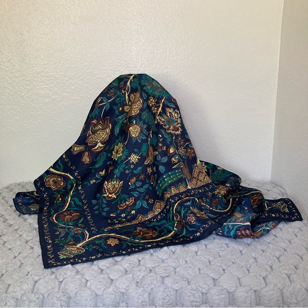 Floral Patterned Scarf